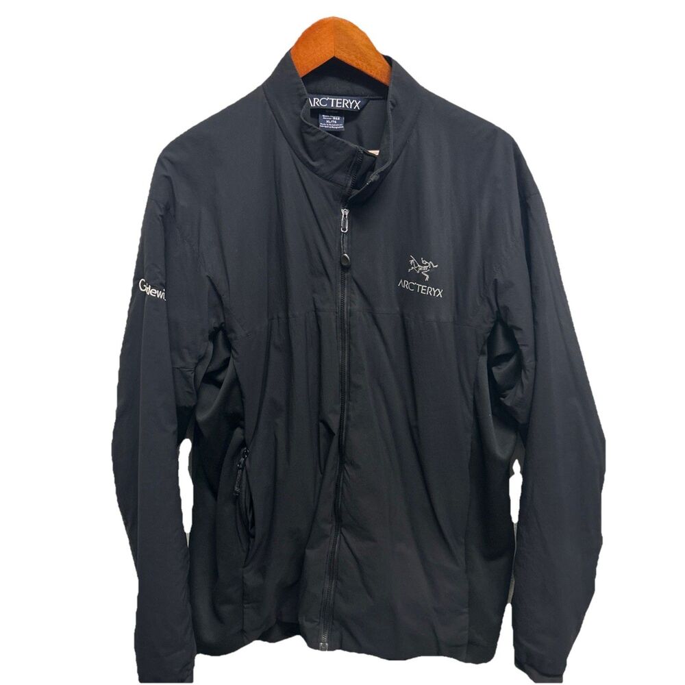 Arcteryx Black Windbreaker Jacket Full Zip Mens XL  Hike Atom Guidewire